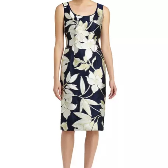 Lafayette 148 New York Rebecca Floral-Print Sheath NWT